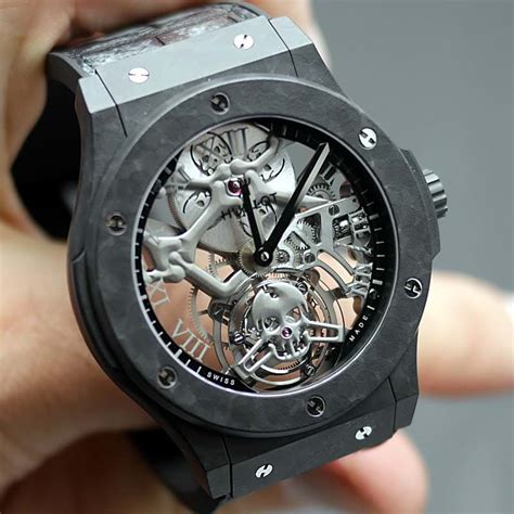 hublot skeleton tourbillon replica|hublot classic fusion skeleton.